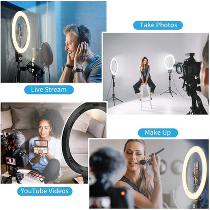 JMARY FM-12R Photography LED Fill Light 12-inch Video Recording Ring Light, US Plug, EU Plug