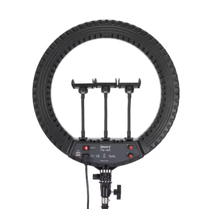 JMARY FM-18R LED Beauty Ring Light 18-inch Photography Live Streaming Fill Light, US Plug, EU Plug