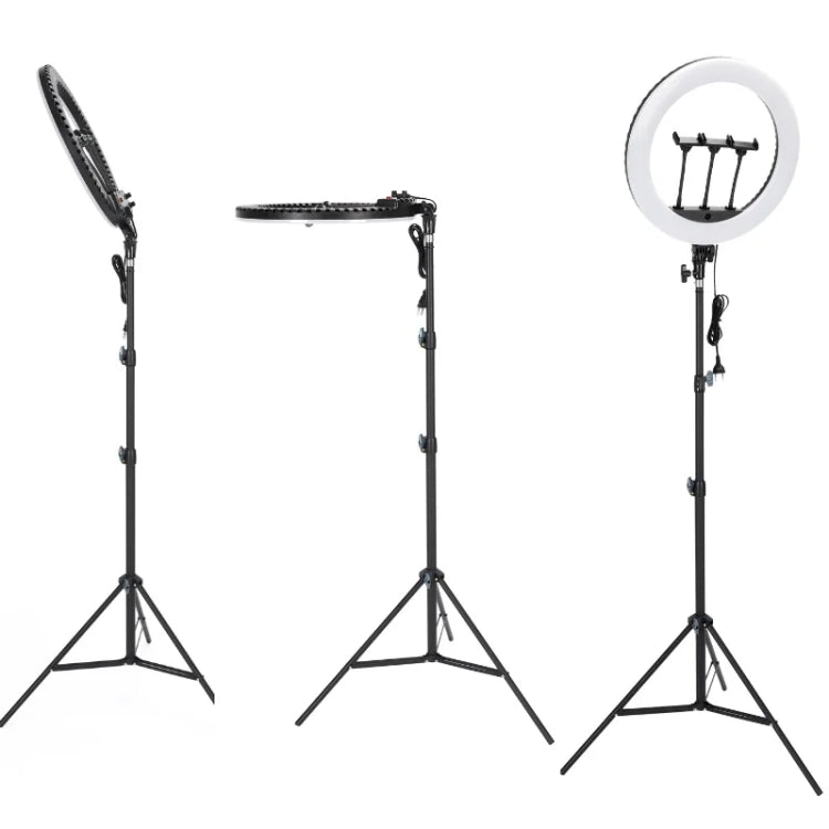 JMARY FM-18R LED Beauty Ring Light 18-inch Photography Live Streaming Fill Light, US Plug, EU Plug