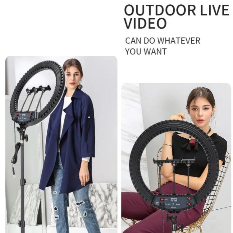 JMARY FM-18R LED Beauty Ring Light 18-inch Photography Live Streaming Fill Light, US Plug, EU Plug