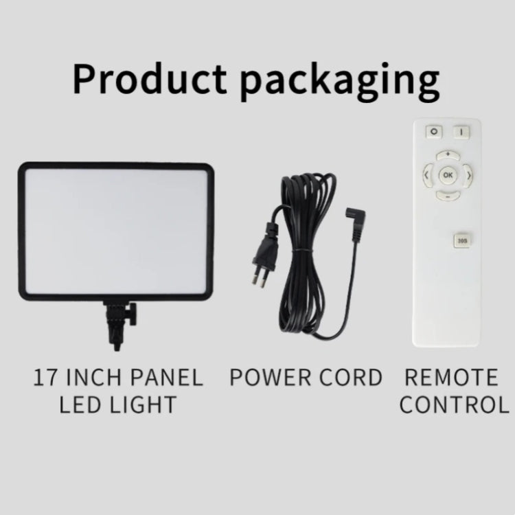 JMARY FM-17RS With Remote 17-inch Touch Control Dimmable LED Panel Light, US Plug, EU Plug