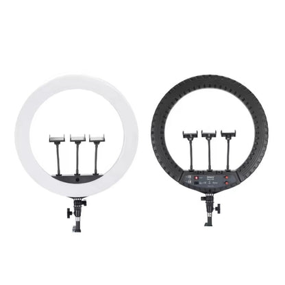 JMARY FM-21R With Remote Control Phone Clip 21-inch Dimmable LED Ring Light, US Plug, EU Plug