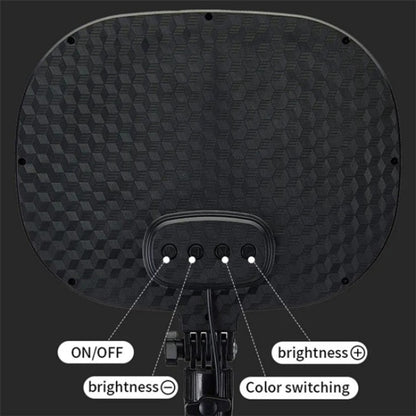 JMARY FM-58R Live Streaming Photography Fill Light 180-Degree Rotatable 9-inch LED Light