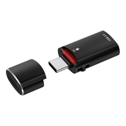 JS-72 USB Drive 2 in 1 Card Reader High-Speed USB 3.0 Converter USB-C/Type-C OTG Adapter