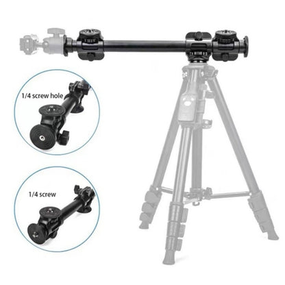 YUNTENG VCT-369 For Tripod Stabilizer Camera Horizontal Aluminum Alloy Gimbal Extension Pole, VCT-369