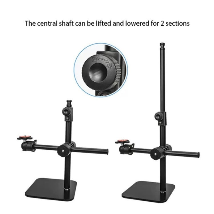 YUNTENG VCT-808 Table Phone Clip Holder Microphone DSLR Camera Desktop Mount Stand, VCT-808