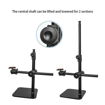 YUNTENG VCT-808 Table Phone Clip Holder Microphone DSLR Camera Desktop Mount Stand, VCT-808