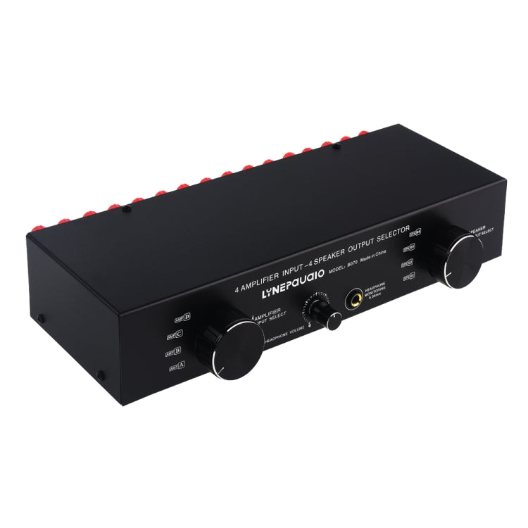 4 Input 4 Ooutput Power Amplifier Speaker Selector Switcher Speaker Comparator, 4 Input 4 Ooutput
