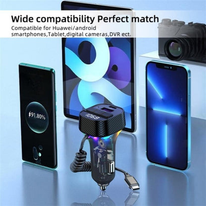 C53 Fast Charging Car Charger Car Bluetooth Receiver FM Transmitter MP3 Player, C53