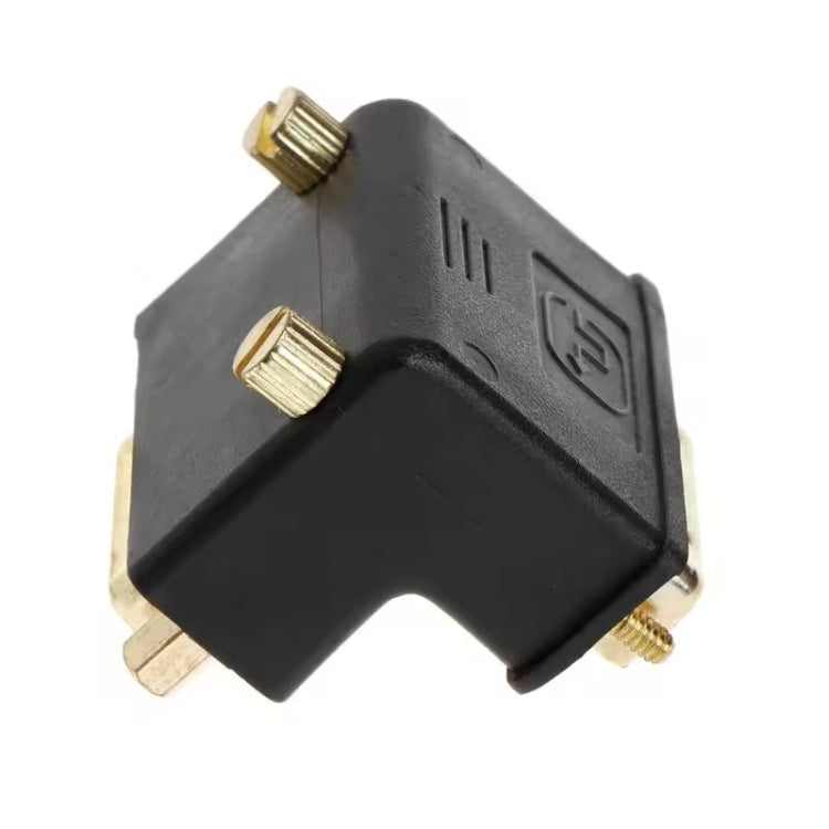 90 Degree Right Angled DVI 24+5 DVI-I Digital Dual Link Male To Female Extension Adapter for HDTV LCD Monitor