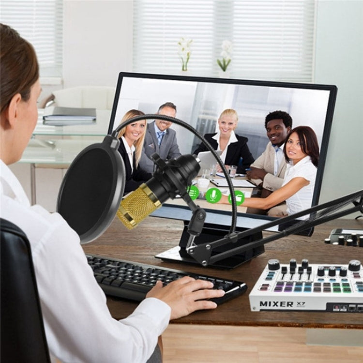 X7 48V Live Broadcast Audio Mixer Professional Microphone Live Sound Card, X7