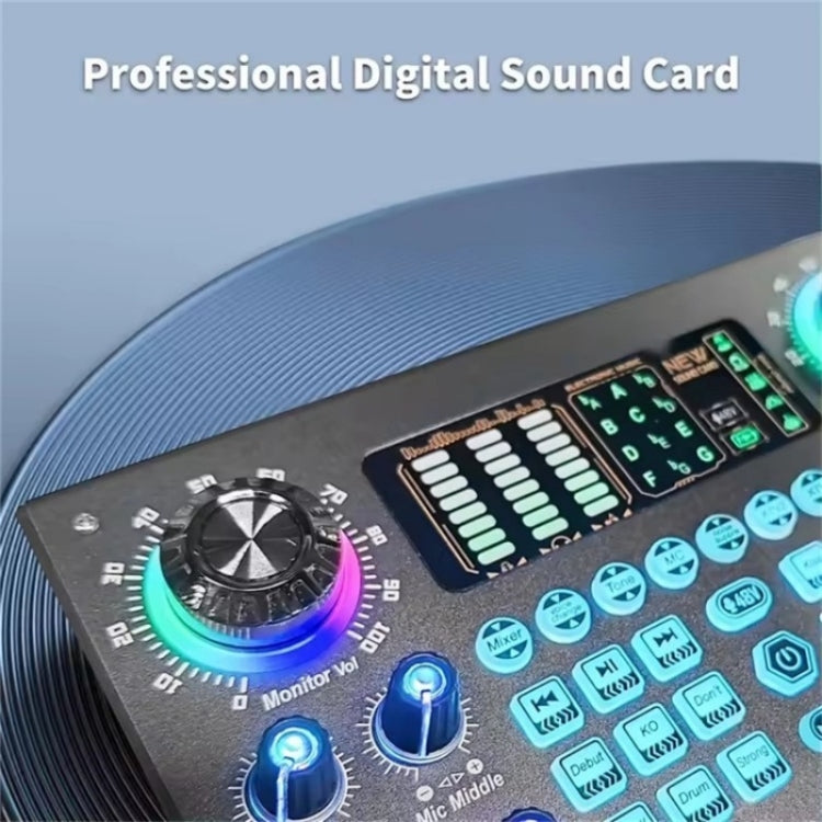C100 Live Streaming Recording Karaoke Sound Card Mobile Audio Mixer, C100