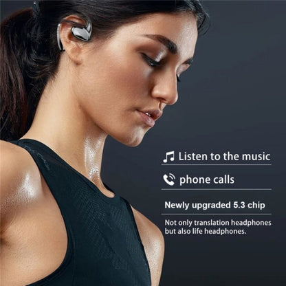 M8 Noise Reduction Smart Voice Translator TWS Bluetooth Headset 144 Languages Translation Earphones, M8