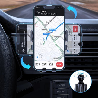D23+CF Car Air Conditioning Outlet Navigation Mobile Phone Rotation Holder