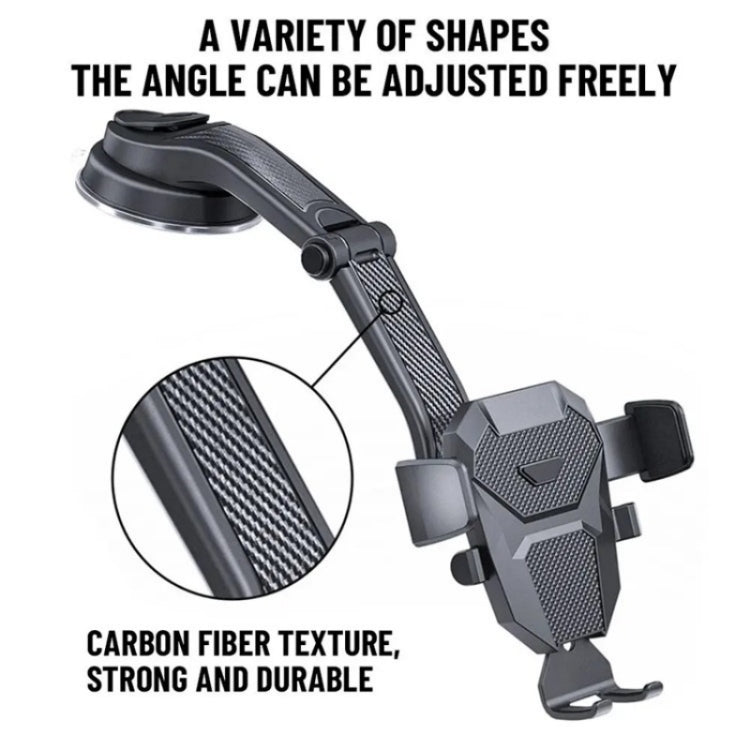 ES25 Nano Silicone Suction Cup Mount Car Dashboard / Windshield Phone Holder, ES25