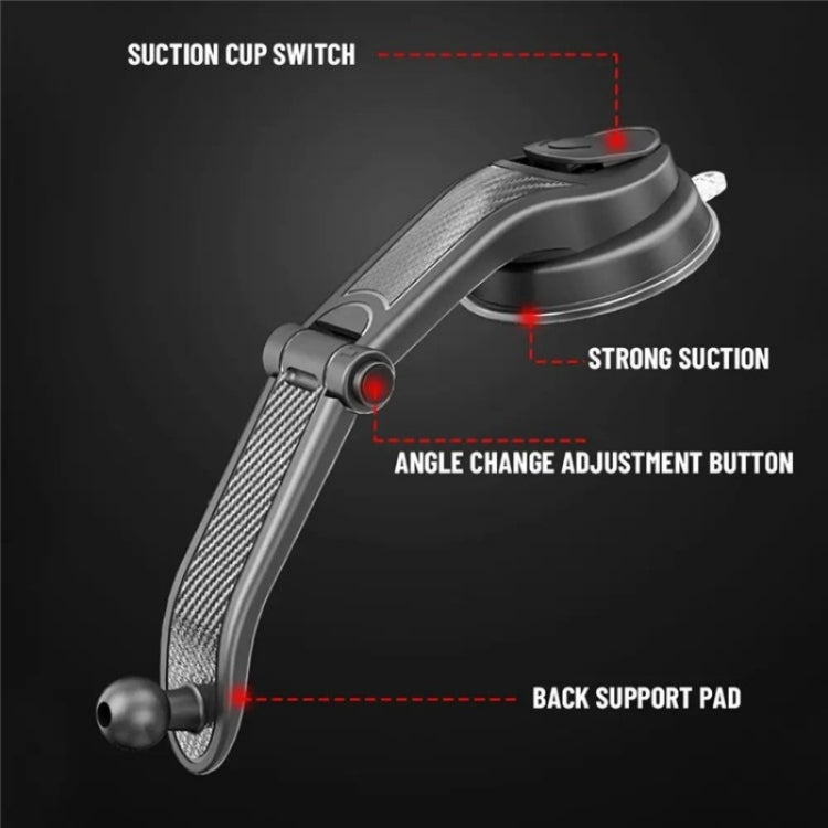 ES25 Nano Silicone Suction Cup Mount Car Dashboard / Windshield Phone Holder, ES25