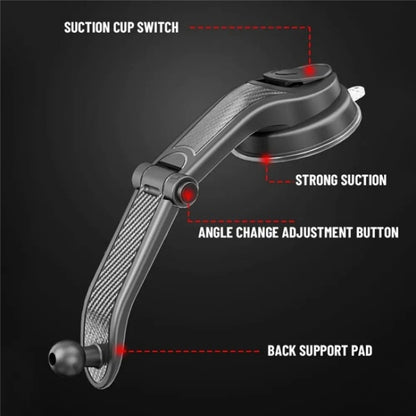 ES25 Nano Silicone Suction Cup Mount Car Dashboard / Windshield Phone Holder, ES25