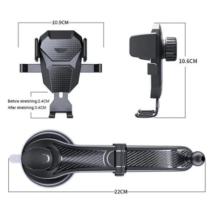 ES25 Nano Silicone Suction Cup Mount Car Dashboard / Windshield Phone Holder, ES25