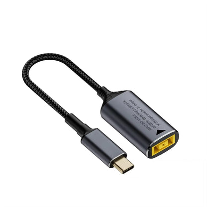 140W Computer Charging Adapter For Lenovo Thinkpad / ThinkBook / Xiaoxin(DC 4.5 x 0.6mm to USB-C / Type-C ), 4530, 7450, 5521, 5525, 6006, 7909, Yellow Square Port