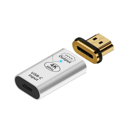 Type-C Female to HDMI 2.0 Male Converter Adapter 4K 60Hz HD Magnetic Plug