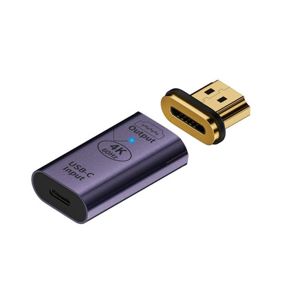 Type-C Female to HDMI 2.0 Male Converter Adapter 4K 60Hz HD Magnetic Plug