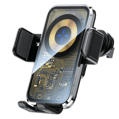 X11 15W Fast Charger Car Air Vent Hook Wireless Charger Intelligent Induction, X11 (Tarnish), X11 (Silver)