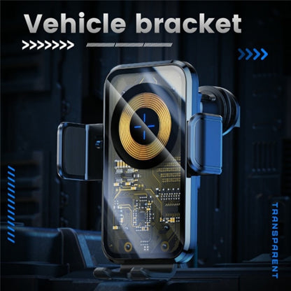 X11 15W Fast Charger Car Air Vent Hook Wireless Charger Intelligent Induction, X11 (Tarnish), X11 (Silver)