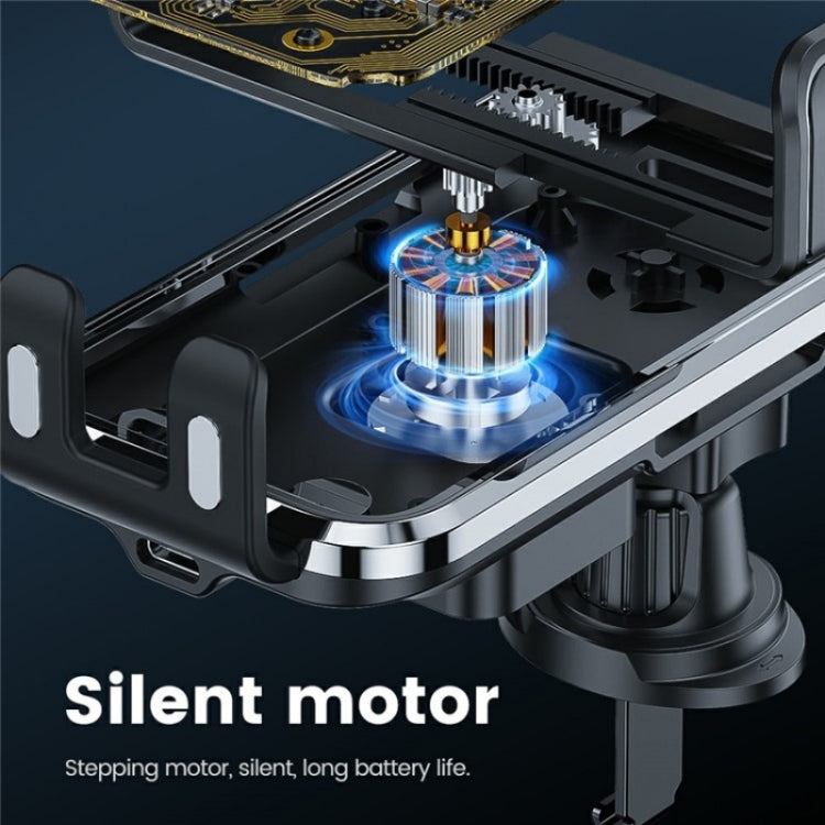 X11 15W Fast Charger Car Air Vent Hook Wireless Charger Intelligent Induction, X11 (Tarnish), X11 (Silver)