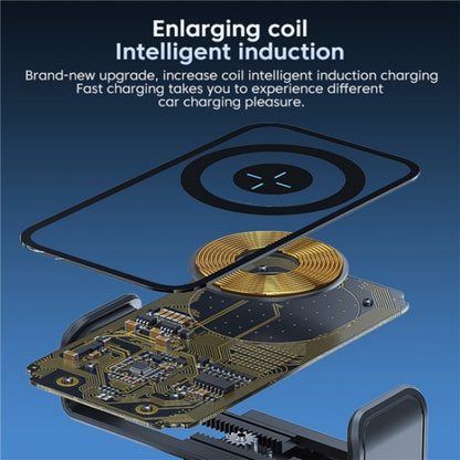 X11s 66W High Power Transparent Car Wireless Charger Phone Bracket, X11s (Titanium), X11s (Silver)