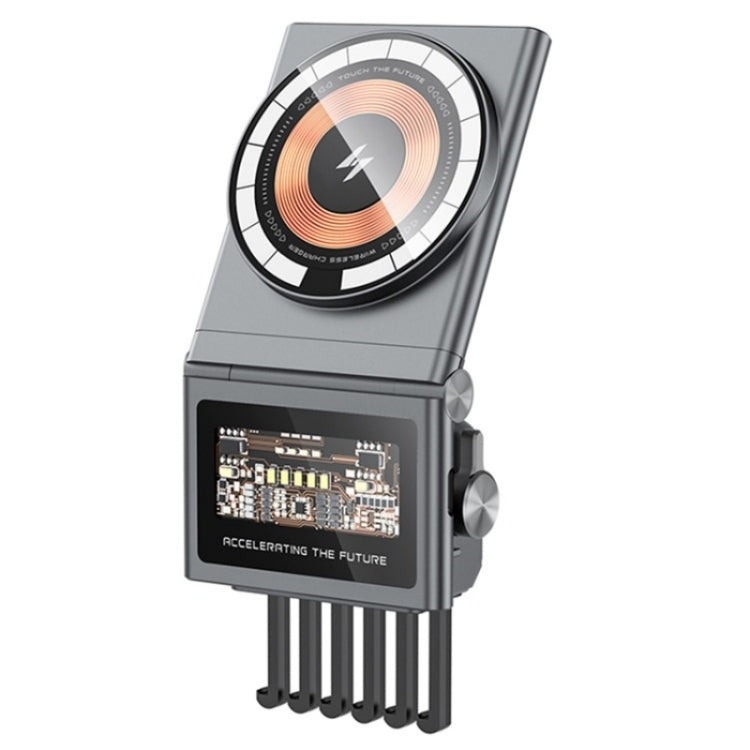 A7 Transparent Phone Charging Dock 15W Magnetic Wireless Charger for Tesla Model 3 / Y, A7