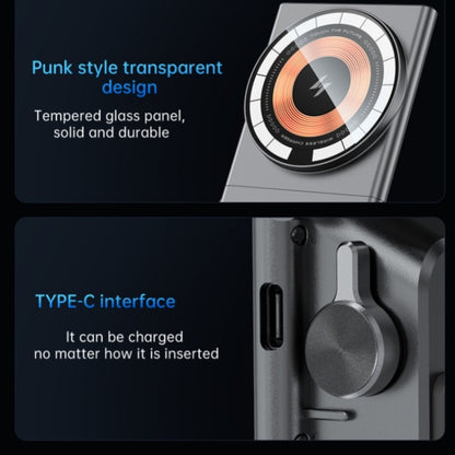 A7 Transparent Phone Charging Dock 15W Magnetic Wireless Charger for Tesla Model 3 / Y, A7