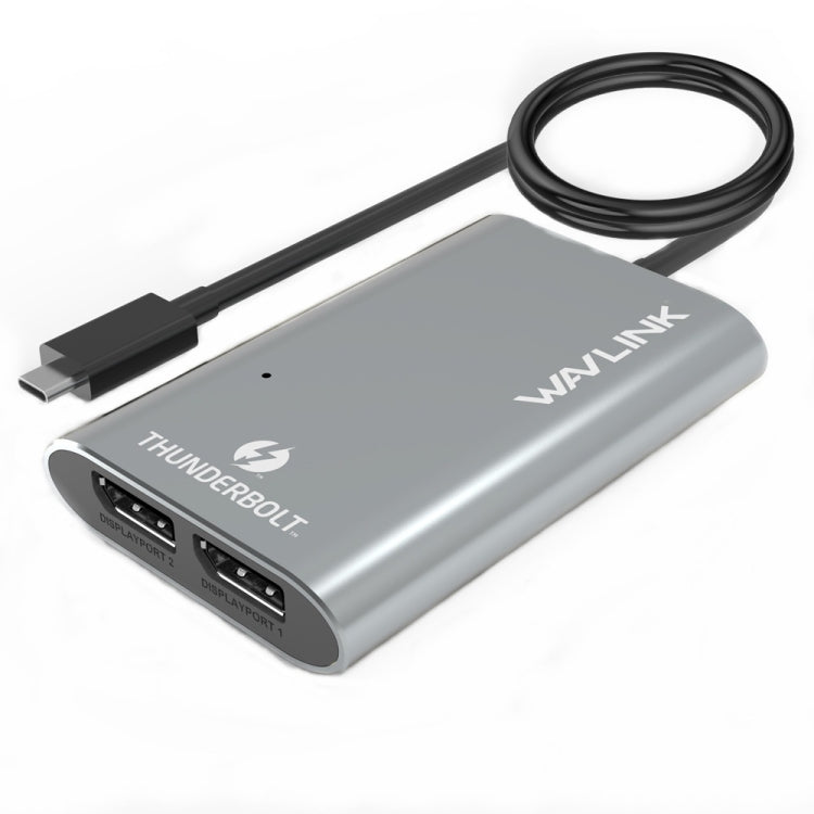 WAVLINK UTA21D DP 4K/5K/8K Video Thunderbolt 3 Type-C to Dual DisplayPort  Adapter, UTA21D