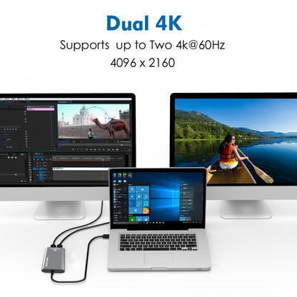 WAVLINK UTA21D DP 4K/5K/8K Video Thunderbolt 3 Type-C to Dual DisplayPort  Adapter, UTA21D