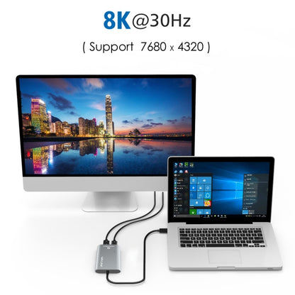 WAVLINK UTA21D DP 4K/5K/8K Video Thunderbolt 3 Type-C to Dual DisplayPort  Adapter, UTA21D