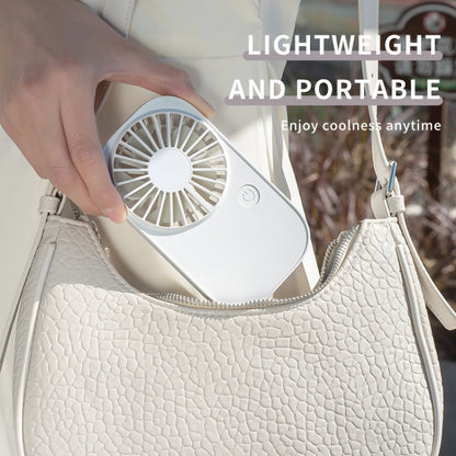F11 Portable Rechargeable Hanging Neck Fan Cooling Handheld Fan 3 Speeds Desk Fan
