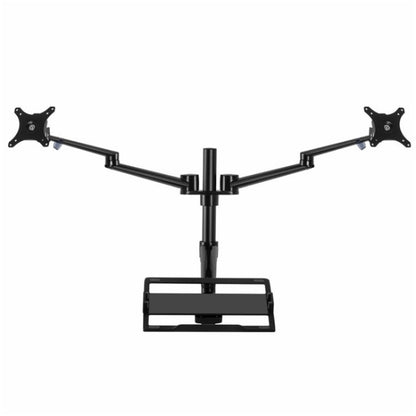 OL-10T Clip-on Desktop Stand Dual Computer Monitor Riser Bracket Laptop Holder, OL-10T