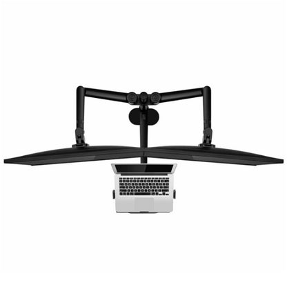 OL-10T Clip-on Desktop Stand Dual Computer Monitor Riser Bracket Laptop Holder, OL-10T
