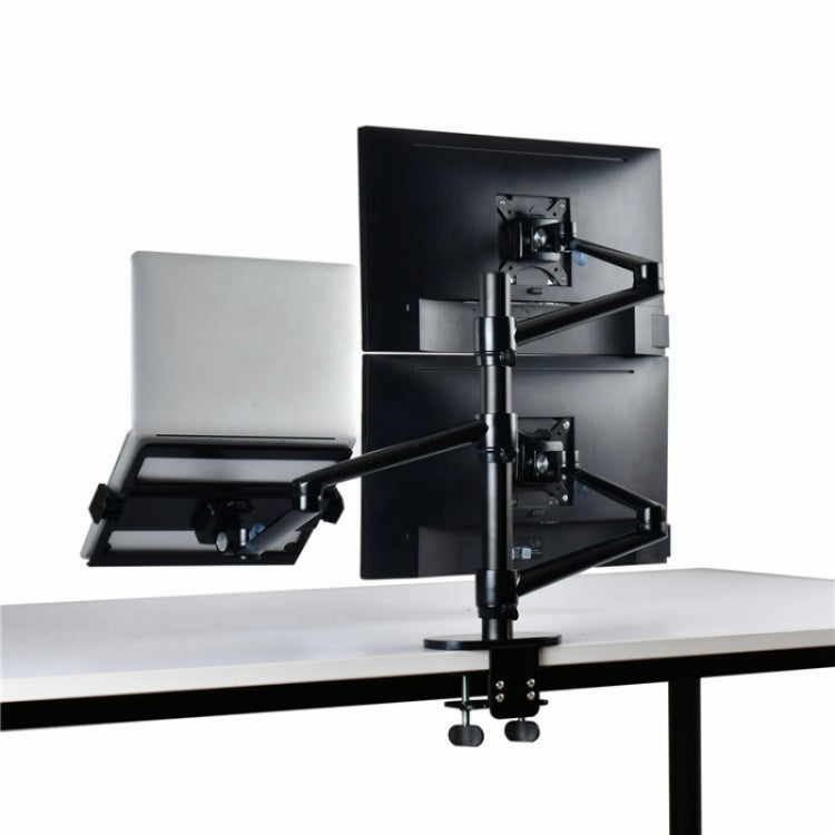 OL-10T Clip-on Desktop Stand Dual Computer Monitor Riser Bracket Laptop Holder, OL-10T