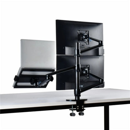 OL-10T Clip-on Desktop Stand Dual Computer Monitor Riser Bracket Laptop Holder, OL-10T