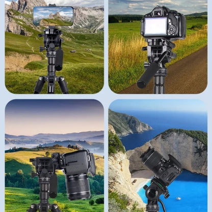 JMARY KT285+NB50 Camera Stand Extendable Height Aluminum Alloy Camera Holder Tripod, KT285+NB50