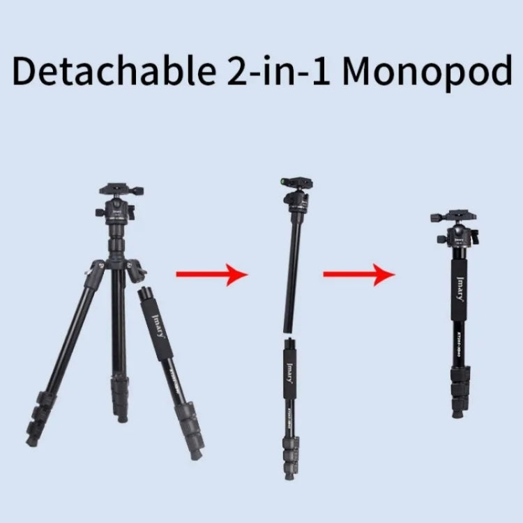 JMARY KT285+NB40 Live Streaming Photography Monopod Tripod Detachable Camera Stand, KT285+NB40
