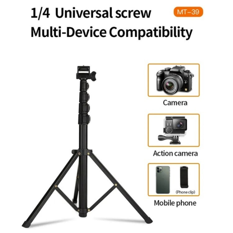 JMARY MT-39 Multifunction Live Streaming DSLR Camera Stand Holder Phone Clamp Tripod, MT-39