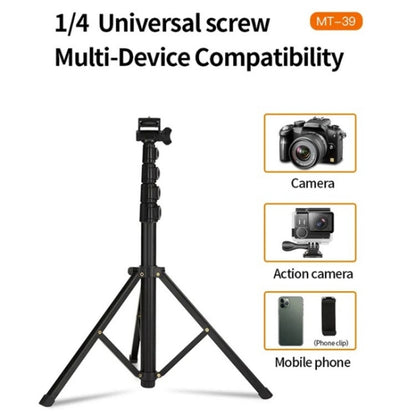 JMARY MT-39 Multifunction Live Streaming DSLR Camera Stand Holder Phone Clamp Tripod, MT-39