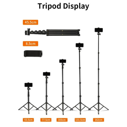 JMARY MT-39 Multifunction Live Streaming DSLR Camera Stand Holder Phone Clamp Tripod, MT-39