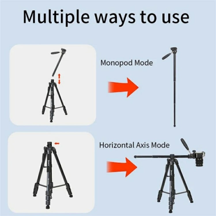 JMARY KP-2294 Detachable 179cm 4-section Adjustable Monopod Panoramic Photography Tripod, KP-2294