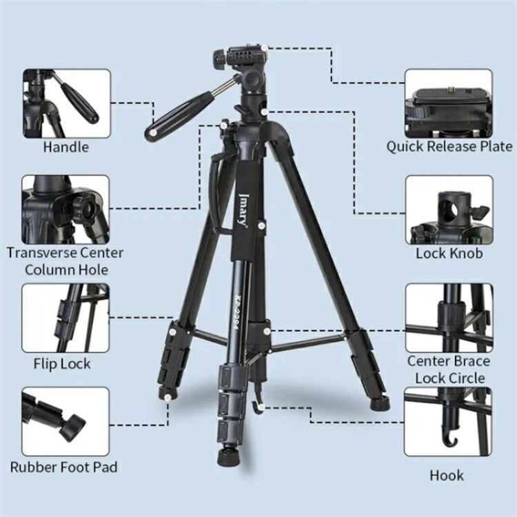 JMARY KP-2294 Detachable 179cm 4-section Adjustable Monopod Panoramic Photography Tripod, KP-2294