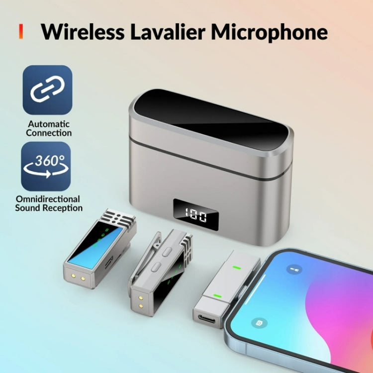 JMARY MW-15 For iPhone / iPad 2.4G Lavalier Wireless Microphone, MW-15 8 Pin Port