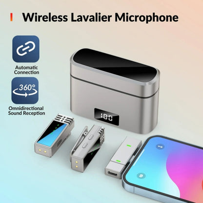 JMARY MW-15 For iPhone / iPad 2.4G Lavalier Wireless Microphone, MW-15 8 Pin Port
