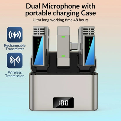 JMARY MW-15 USB-C / Type-C Port 2.4G Lavalier Wireless Microphone, MW-15 Type-C Port