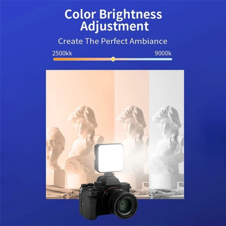 JMARY FM-69RGB Portable Mini RGB Video Light Camera Light Photography Lighting Lamp, FM-69RGB